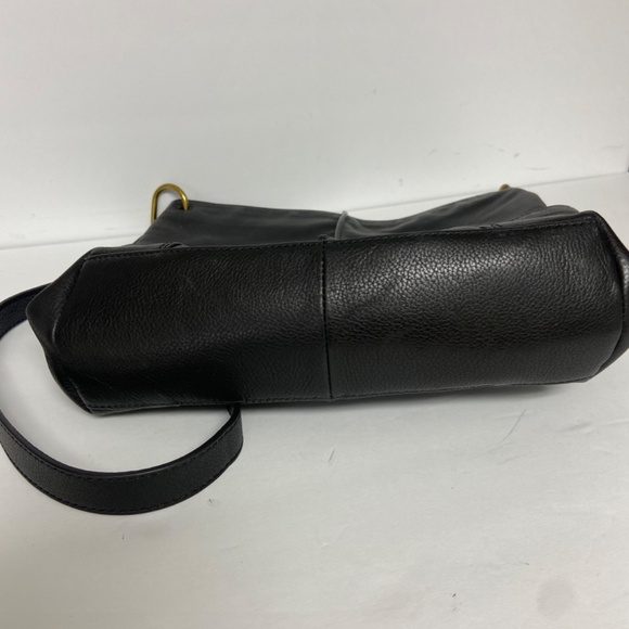 Fossil Crossbody Hobo Messenger Bag - Black Leather - Picture 14 of 14